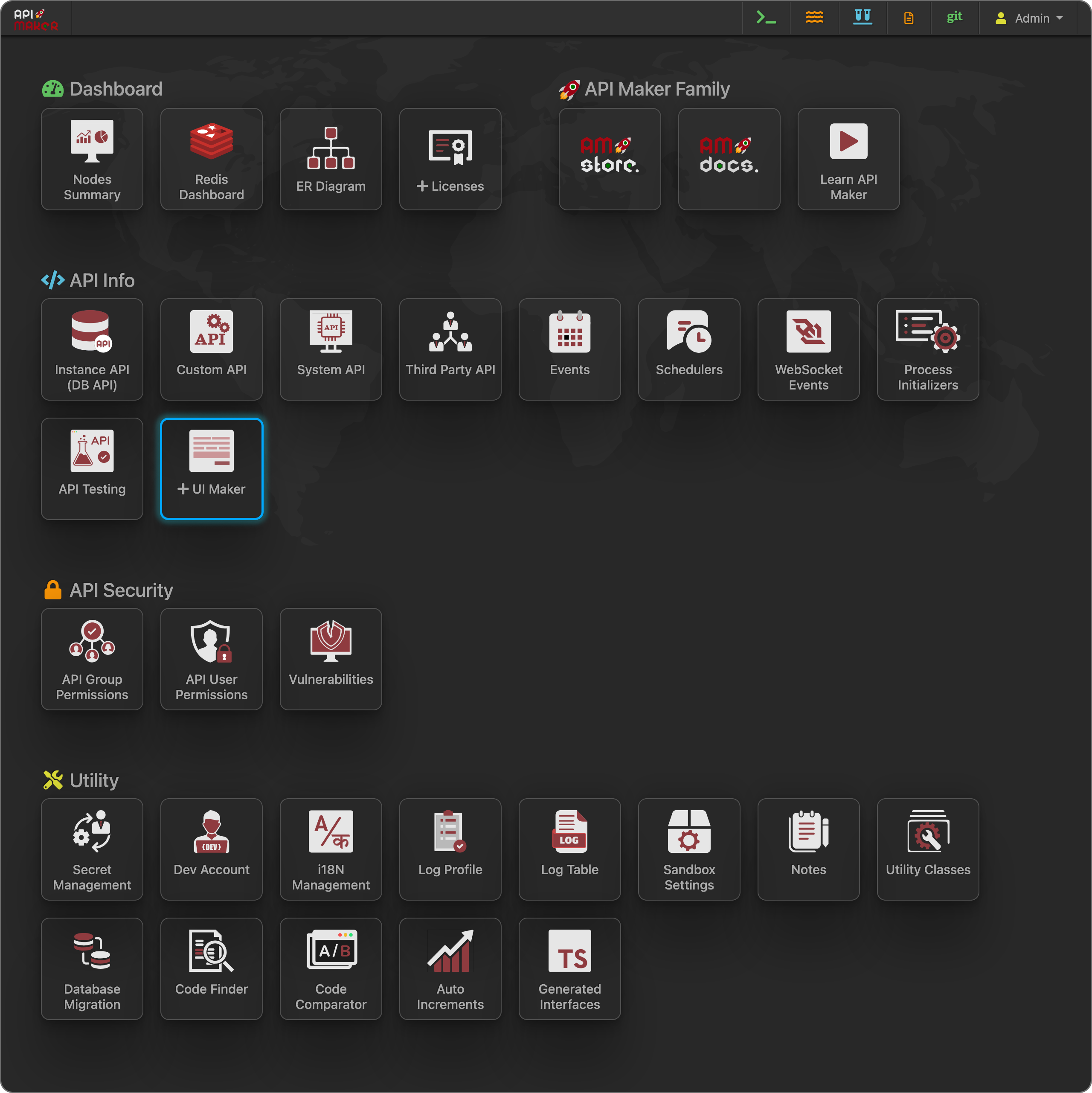 API Maker Dashboard with UI Maker